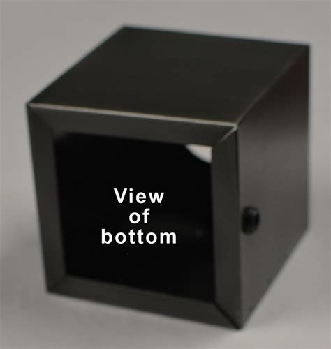 a metal box with square base|metal box square base height.